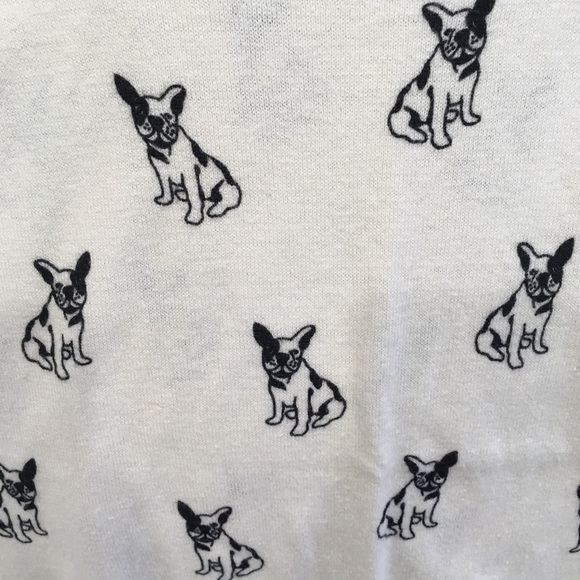 Forever 21 Frenchie Dog Print Sweater, Size S - Picture 4 of 6